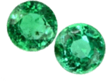 Pair of Burmese emeralds untreated and certified